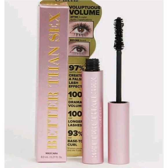 Too Faced Other - Too‎ Faced Better Than Sex Volumizing Mascara Black .27 oz Full Size NIB